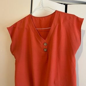 SHEIN orange blouse large